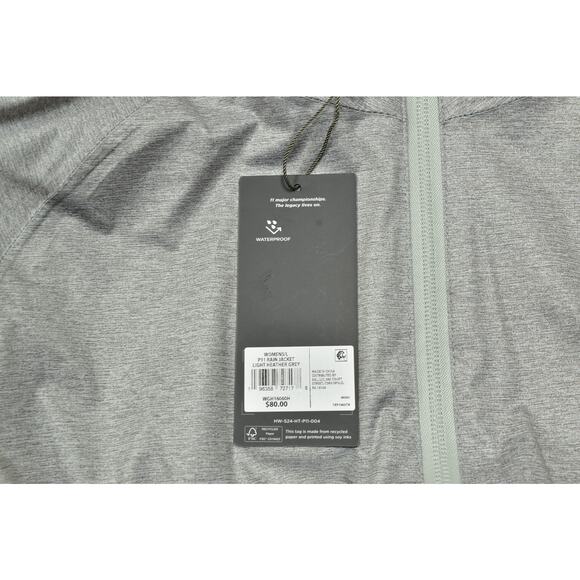 Walter Hagen Women's P11 Rain Jacket Light Heather Grey Size L Waterproof NEW - Picture 5 of 8